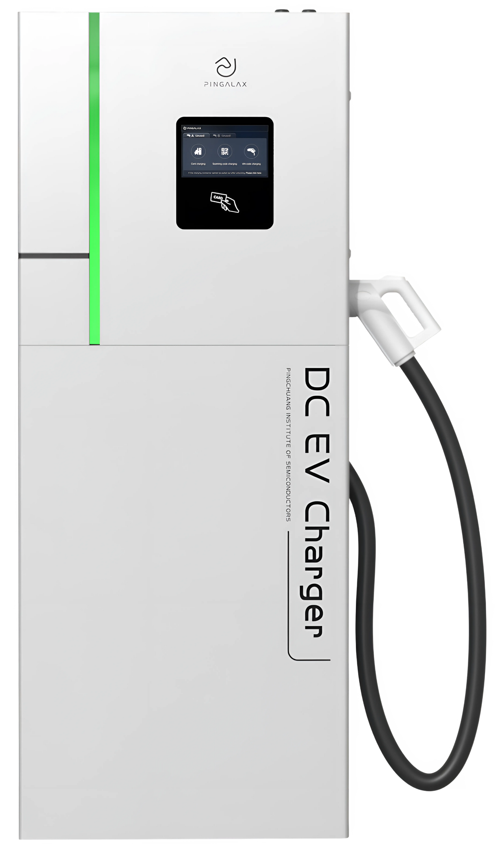 DC EV charger for public — Pingalax Mondrian Series slim modular unit for commercial installations
